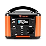 YOSE POWER Portable Power Station 388Wh/300W mit DC/AC Wechselrichter, 108000mAh Backup Lithium Batterie Solargenerator für Outdoor Picknick Angeln Reise Party Camping